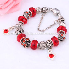 Cerise russische rote Perlen diy Handarbeit China Troddel passen Bit Armband